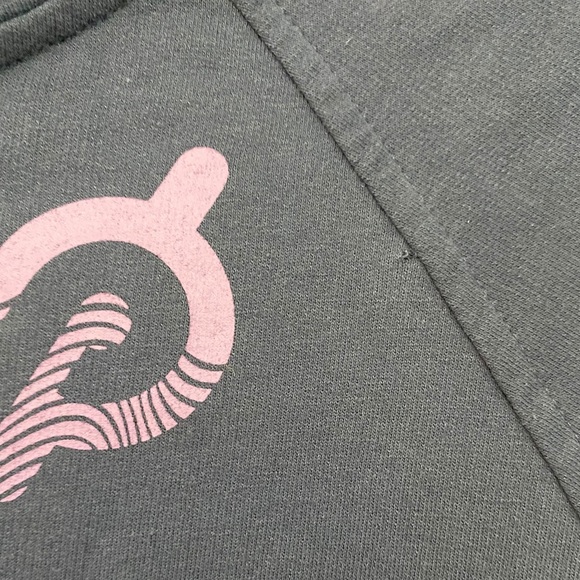 Peloton distressed faded navy half zip mark your mark - Picture 6 of 6